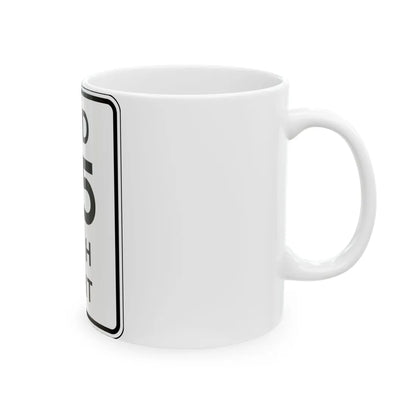 NYSDOT NYR2-11 (New York) (Road Sign) White Coffee Mug - Go Mug Yourself