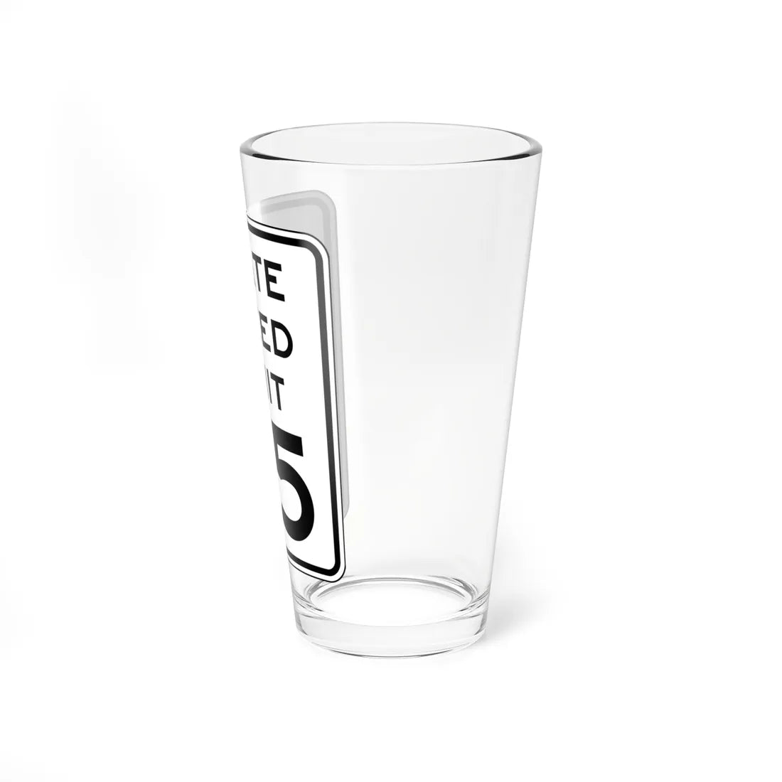 NYSDOT NYR2-2 (New York) (Road Sign) Pint Glass 16oz - Go Mug Yourself