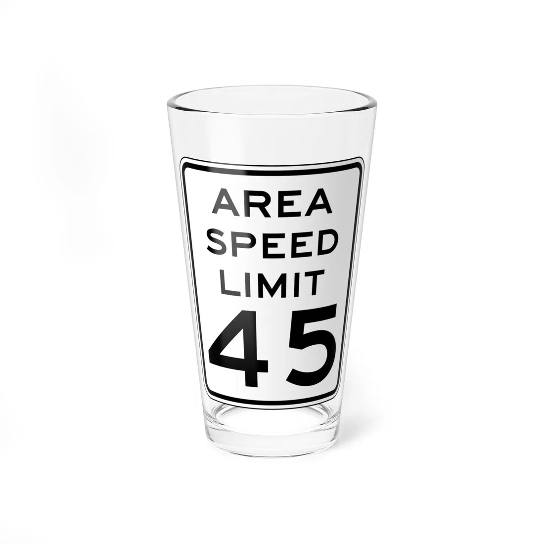 NYSDOT NYR2-3 (New York) (Road Sign) Pint Glass 16oz 16oz - Go Mug Yourself