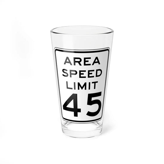 NYSDOT NYR2-3 (New York) (Road Sign) Pint Glass 16oz 16oz - Go Mug Yourself