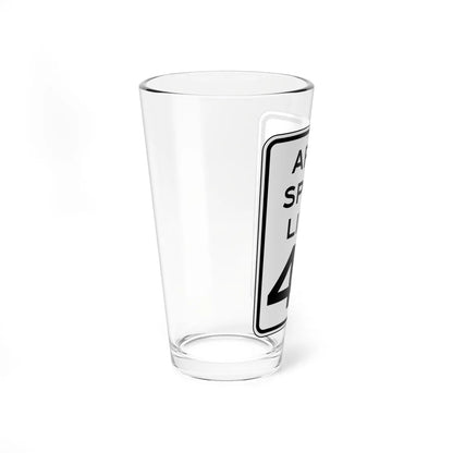 NYSDOT NYR2-3 (New York) (Road Sign) Pint Glass 16oz - Go Mug Yourself