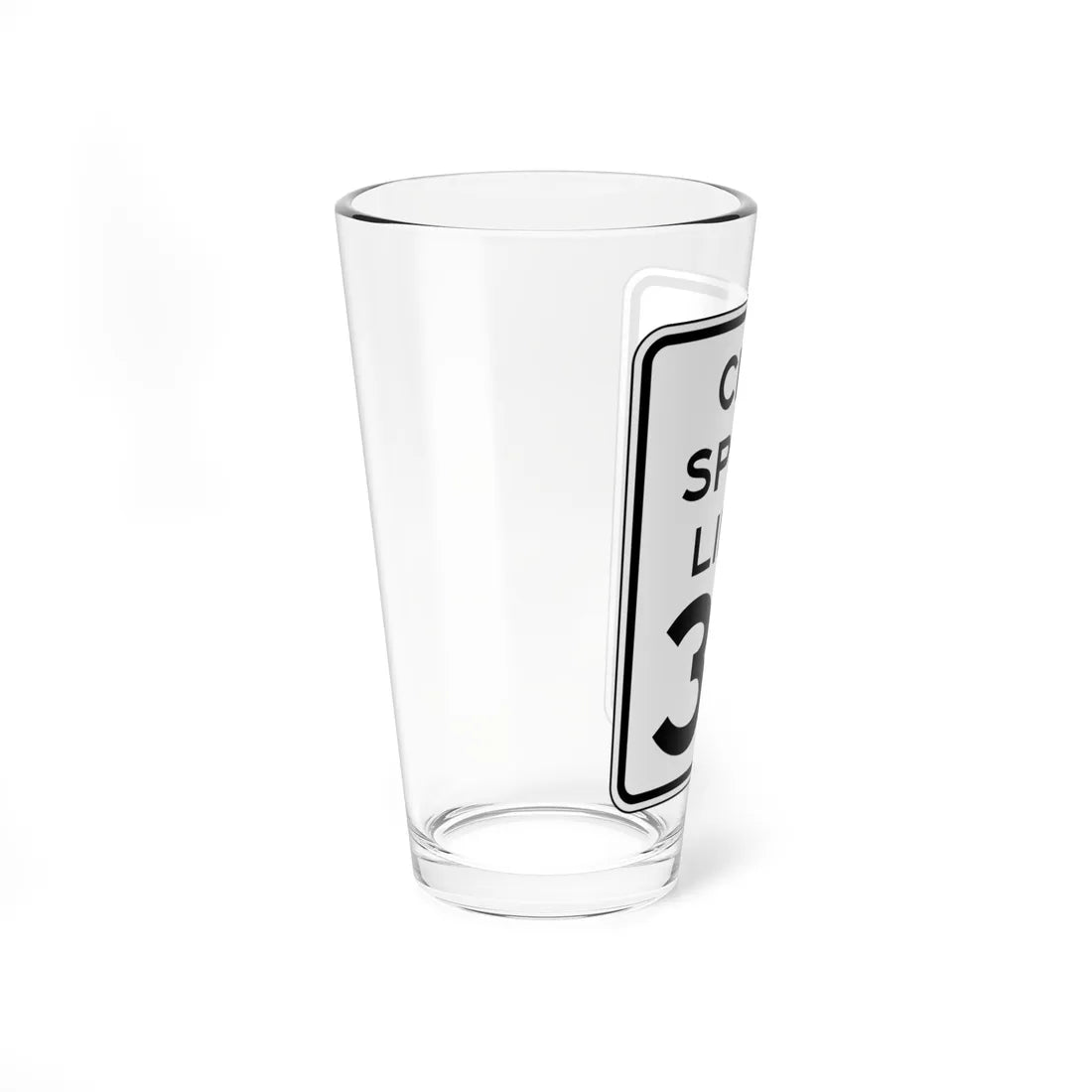 NYSDOT NYR2-4 (New York) (Road Sign) Pint Glass 16oz - Go Mug Yourself