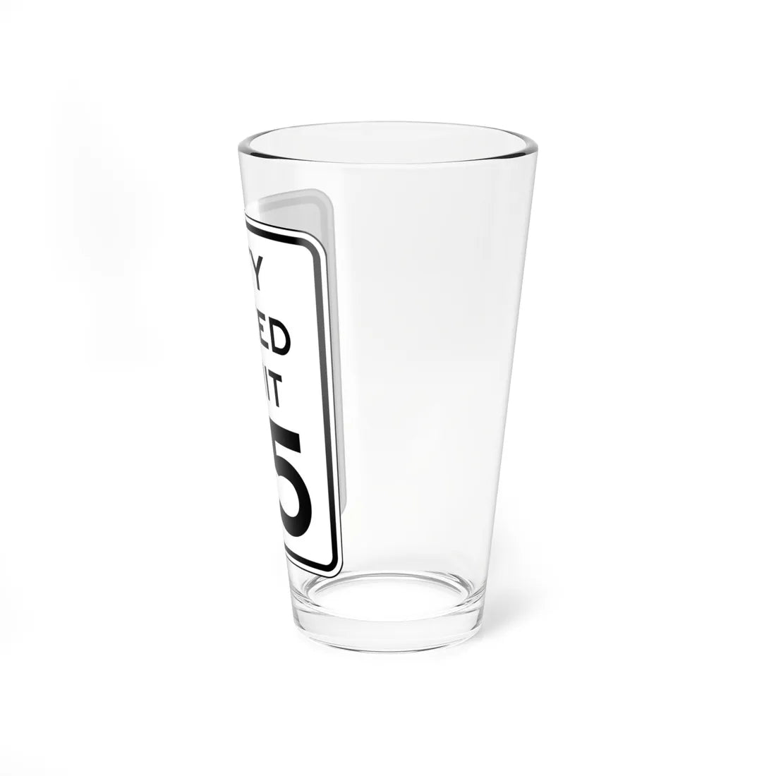 NYSDOT NYR2-4 (New York) (Road Sign) Pint Glass 16oz - Go Mug Yourself