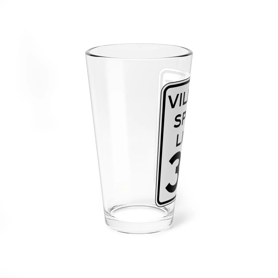 NYSDOT NYR2-5 (New York) (Road Sign) Pint Glass 16oz - Go Mug Yourself