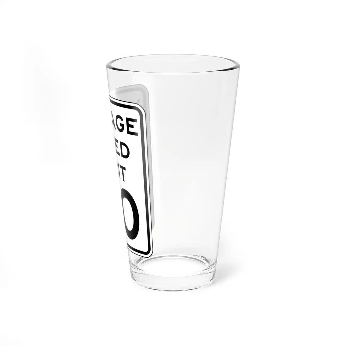 NYSDOT NYR2-5 (New York) (Road Sign) Pint Glass 16oz - Go Mug Yourself