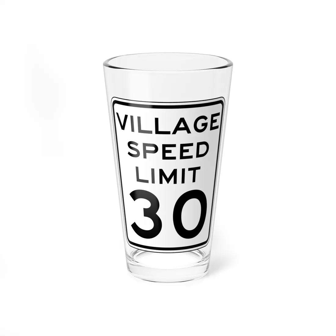 NYSDOT NYR2-5 (New York) (Road Sign) Pint Glass 16oz - Go Mug Yourself