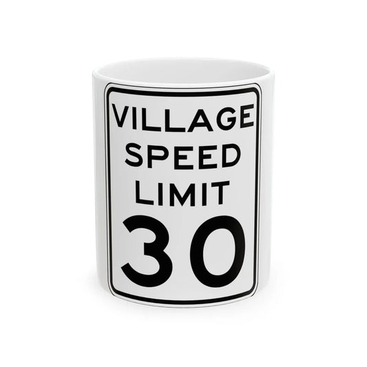 NYSDOT NYR2-5 (New York) (Road Sign) White Coffee Mug 11oz - Go Mug Yourself