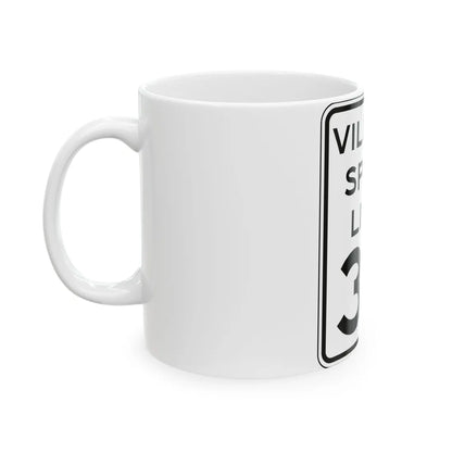 NYSDOT NYR2-5 (New York) (Road Sign) White Coffee Mug - Go Mug Yourself