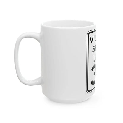 NYSDOT NYR2-5 (New York) (Road Sign) White Coffee Mug - Go Mug Yourself