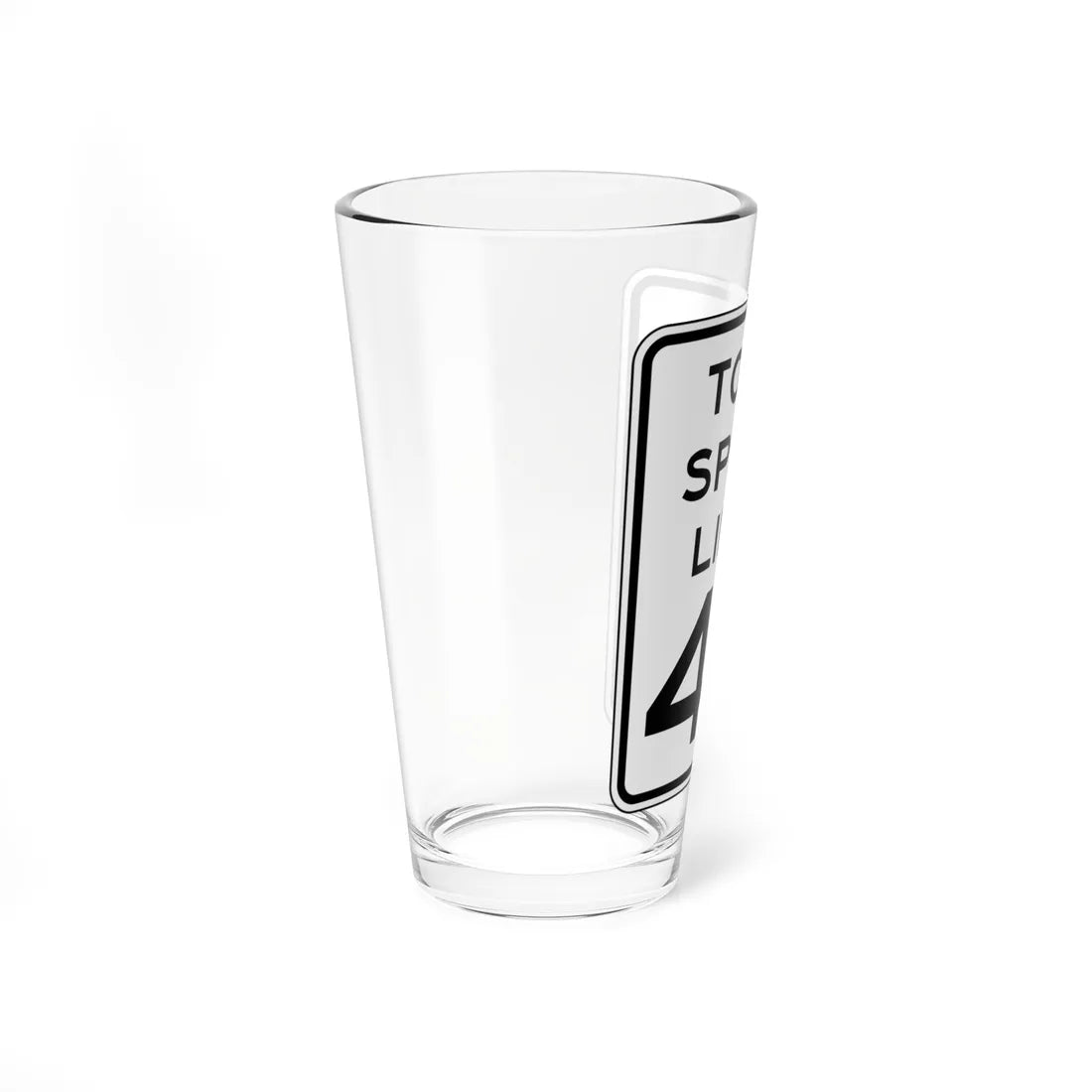 NYSDOT NYR2-6 (New York) (Road Sign) Pint Glass 16oz - Go Mug Yourself