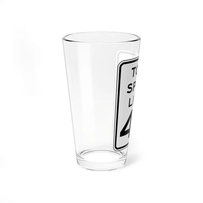 NYSDOT NYR2-6 (New York) (Road Sign) Pint Glass 16oz - Go Mug Yourself