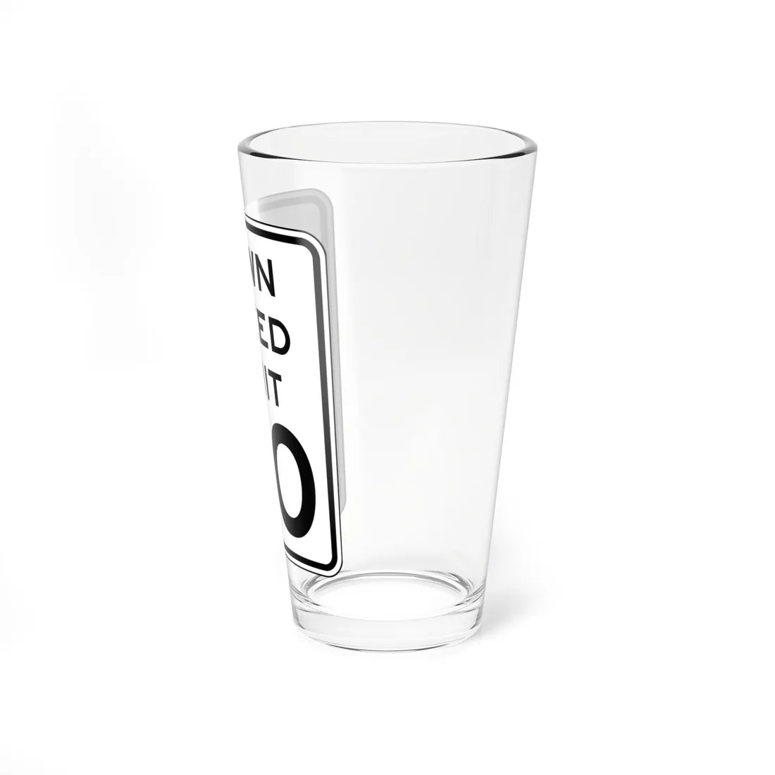 NYSDOT NYR2-6 (New York) (Road Sign) Pint Glass 16oz - Go Mug Yourself