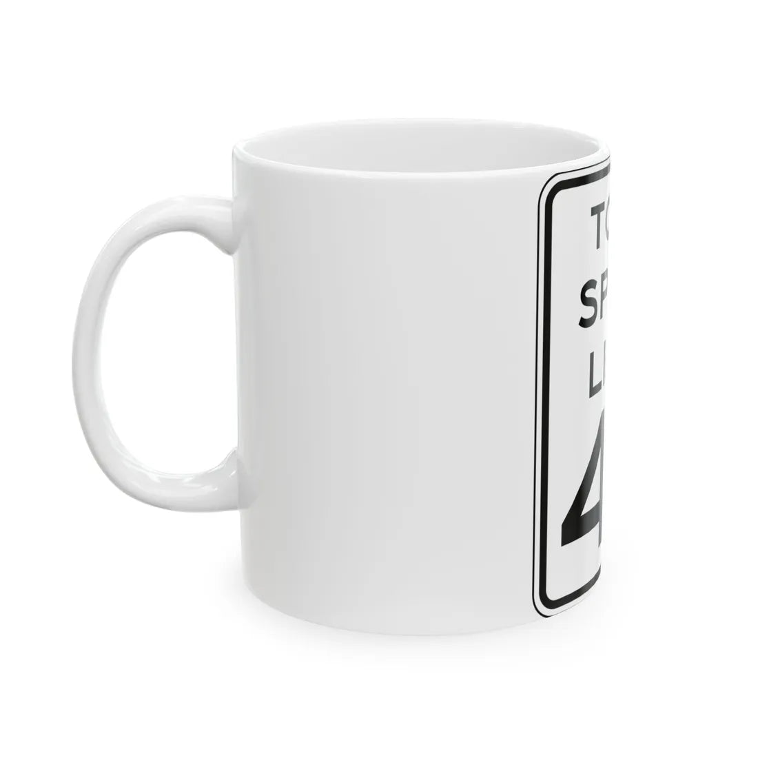 NYSDOT NYR2-6 (New York) (Road Sign) White Coffee Mug - Go Mug Yourself