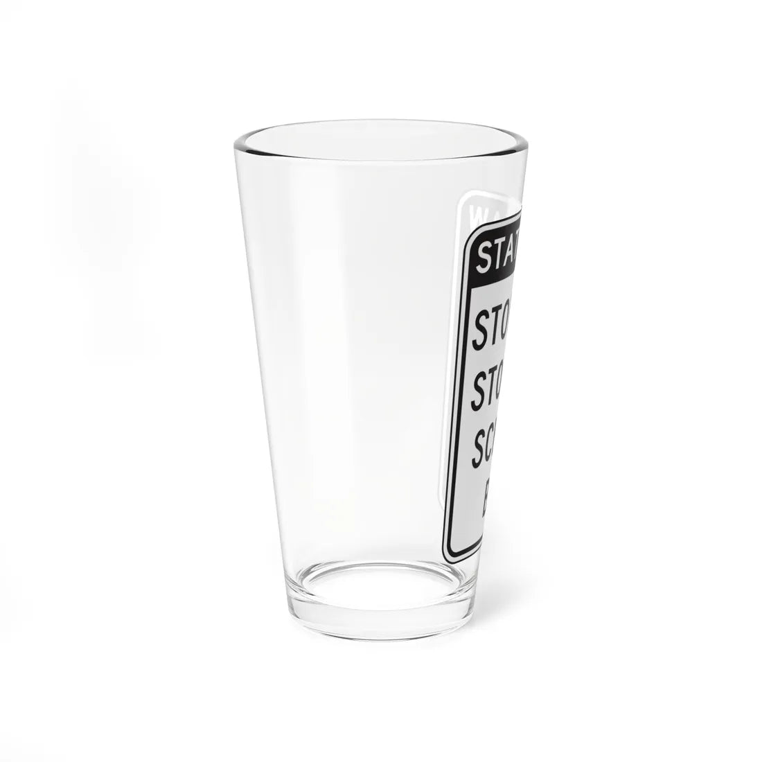 NYSDOT NYR9-20 (New York) (Road Sign) Pint Glass 16oz - Go Mug Yourself