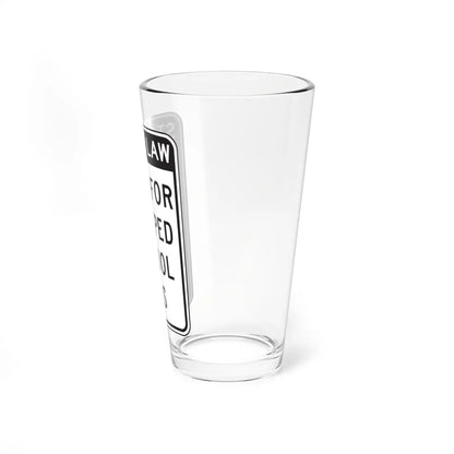 NYSDOT NYR9-20 (New York) (Road Sign) Pint Glass 16oz - Go Mug Yourself