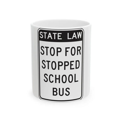 NYSDOT NYR9-20 (New York) (Road Sign) White Coffee Mug 11oz - Go Mug Yourself
