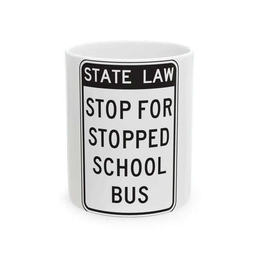NYSDOT NYR9-20 (New York) (Road Sign) White Coffee Mug 11oz - Go Mug Yourself