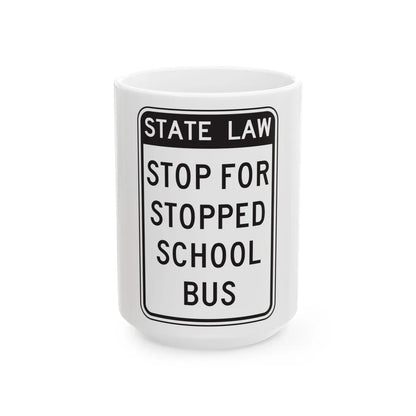 NYSDOT NYR9-20 (New York) (Road Sign) White Coffee Mug 15oz - Go Mug Yourself