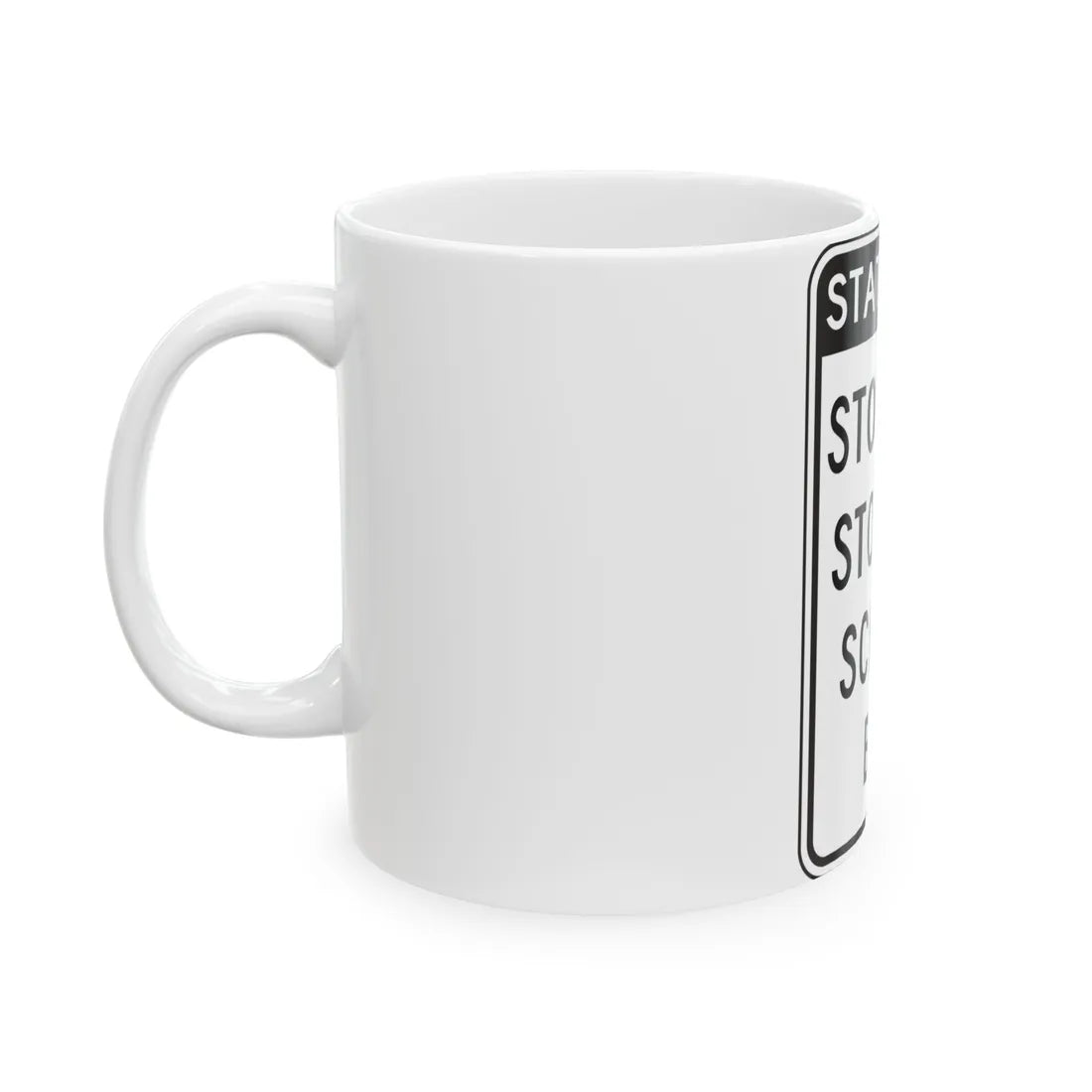 NYSDOT NYR9-20 (New York) (Road Sign) White Coffee Mug - Go Mug Yourself