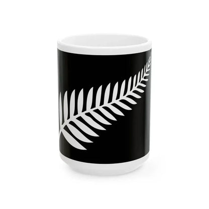 NZ fern flag (New Zealand) White Coffee Mug 15oz - Go Mug Yourself