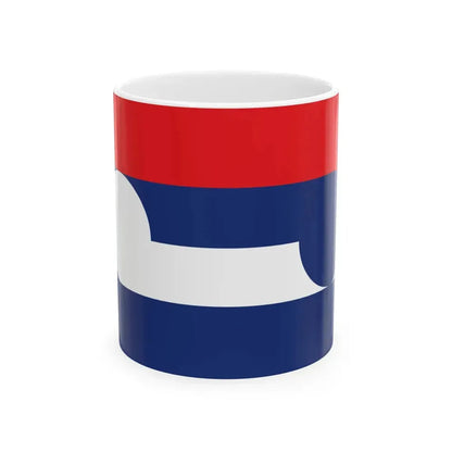 NZ flag design Huihui Together by Sven Baker (New Zealand) White Coffee Mug 11oz - Go Mug Yourself
