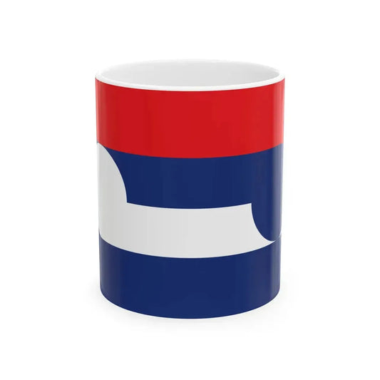 NZ flag design Huihui Together by Sven Baker (New Zealand) White Coffee Mug 11oz - Go Mug Yourself