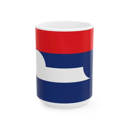 NZ flag design Huihui Together by Sven Baker (New Zealand) White Coffee Mug 15oz - Go Mug Yourself