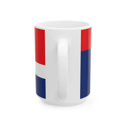 NZ flag design Huihui Together by Sven Baker (New Zealand) White Coffee Mug - Go Mug Yourself