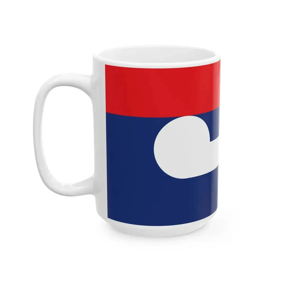 NZ flag design Huihui Together by Sven Baker (New Zealand) White Coffee Mug - Go Mug Yourself