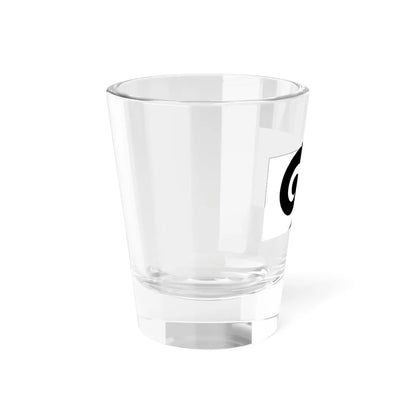 NZ flag design Koru Black by Andrew Fyfe (New Zealand) Shot Glass 1.5oz - Go Mug Yourself
