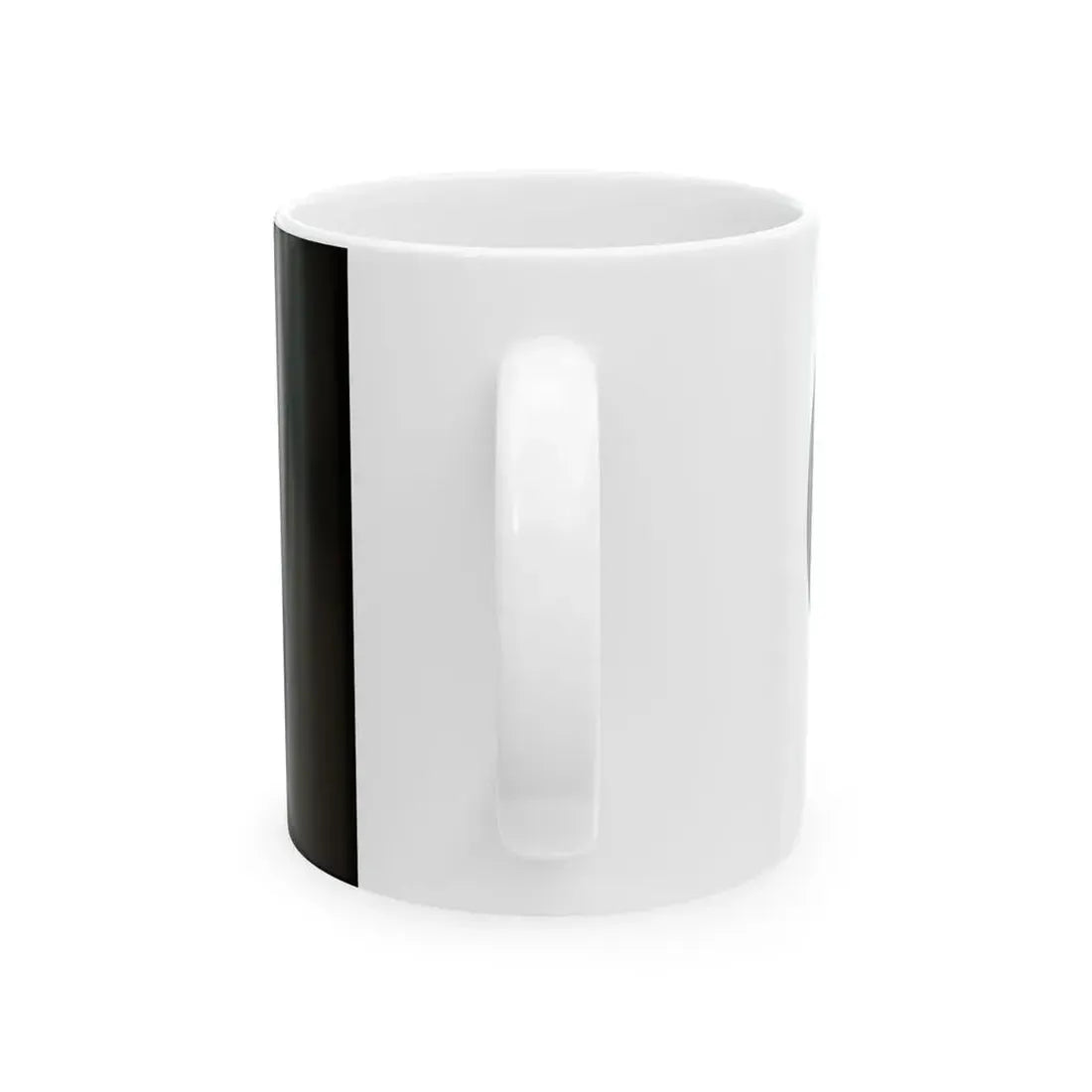 NZ flag design Koru Black by Andrew Fyfe (New Zealand) White Coffee Mug - Go Mug Yourself