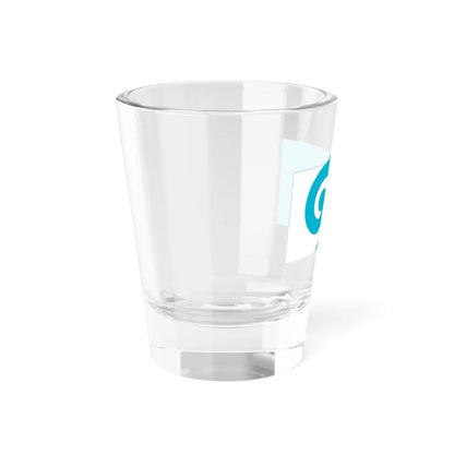 NZ flag design Koru Blue by Andrew Fyfe (New Zealand) Shot Glass 1.5oz - Go Mug Yourself