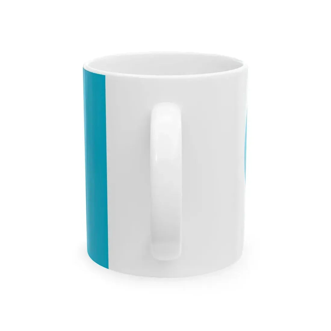 NZ flag design Koru Blue by Andrew Fyfe (New Zealand) White Coffee Mug - Go Mug Yourself