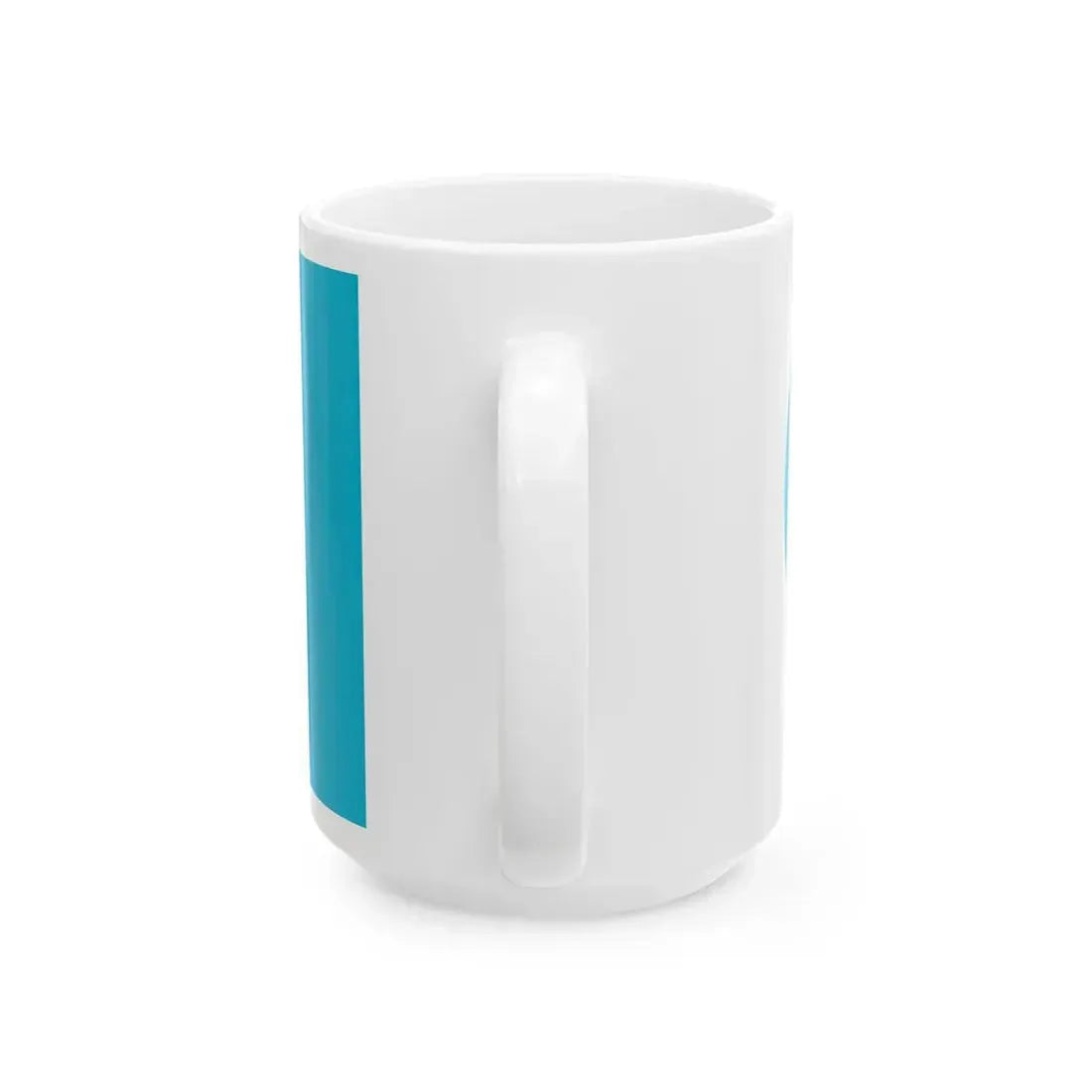 NZ flag design Koru Blue by Andrew Fyfe (New Zealand) White Coffee Mug - Go Mug Yourself