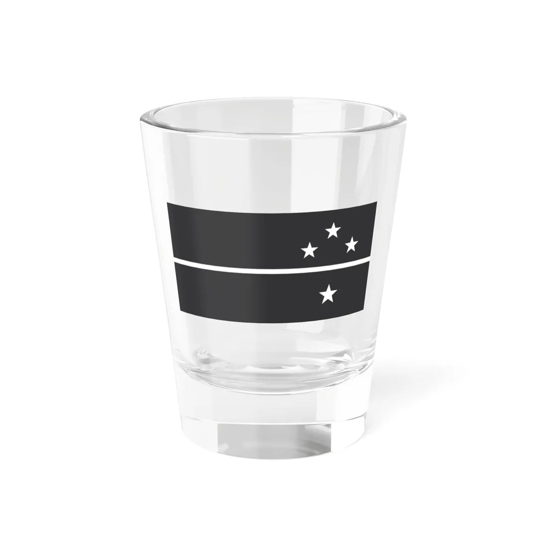 NZ flag design Southern Cross Horizon by Sven Baker (New Zealand) Shot Glass 1.5oz 1.5oz - Go Mug Yourself