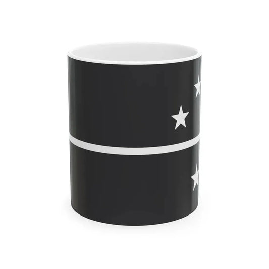 NZ flag design Southern Cross Horizon by Sven Baker (New Zealand) White Coffee Mug 11oz - Go Mug Yourself