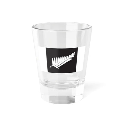 NZ flag design The Black  Silver by John Ansell (New Zealand) Shot Glass 1.5oz 1.5oz - Go Mug Yourself