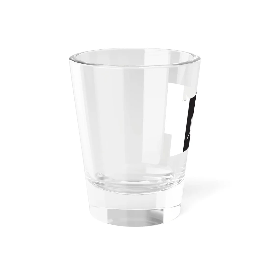 NZ flag design The Black  Silver by John Ansell (New Zealand) Shot Glass 1.5oz - Go Mug Yourself