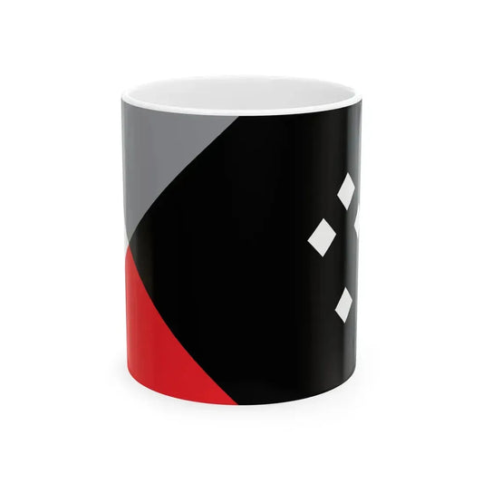 NZ flag design Tukutuku by Pax Zwanikken (New Zealand) White Coffee Mug 11oz - Go Mug Yourself