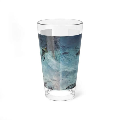 O'Reilly and the Flying Dutchman,True Magazine, January 1953 (Magazine Illustration) Pint Glass 16oz 16oz - Go Mug Yourself