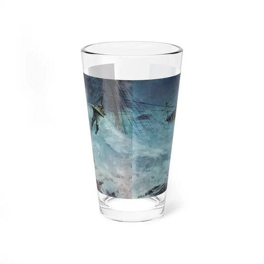 O'Reilly and the Flying Dutchman,True Magazine, January 1953 (Magazine Illustration) Pint Glass 16oz 16oz - Go Mug Yourself