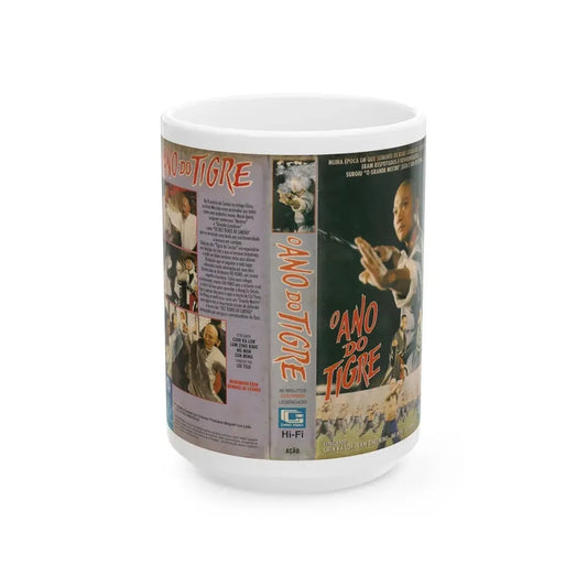 OANO DO TIGRE (VHS COVER) - White Coffee Mug 15oz - Go Mug Yourself