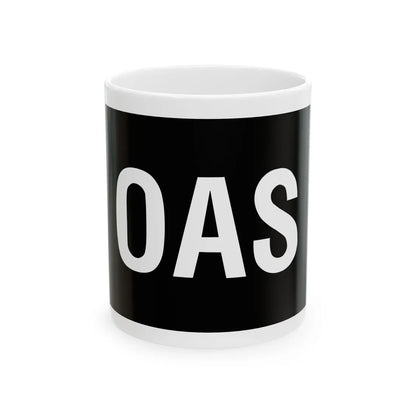 Oas logo public (Algeria) White Coffee Mug 11oz - Go Mug Yourself