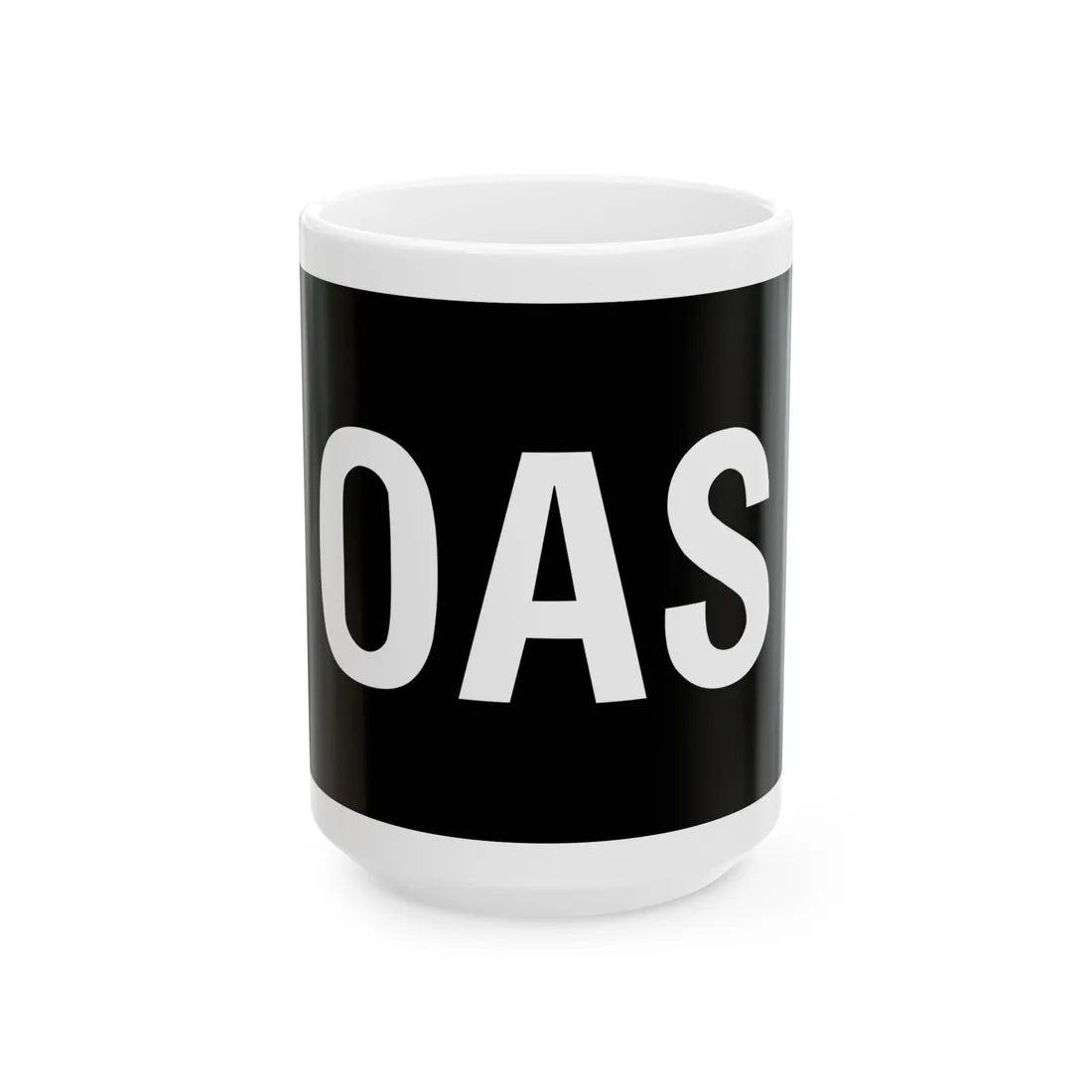 Oas logo public (Algeria) White Coffee Mug 15oz - Go Mug Yourself