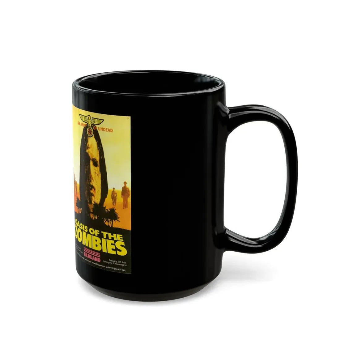 OASIS OF THE ZOMBIES FILMLAND (VHS COVER) - Black Coffee Mug - Go Mug Yourself
