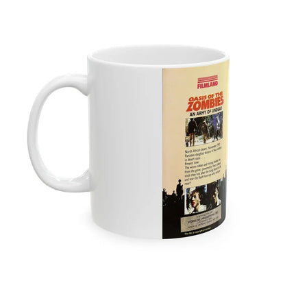 OASIS OF THE ZOMBIES FILMLAND (VHS COVER) - White Coffee Mug - Go Mug Yourself