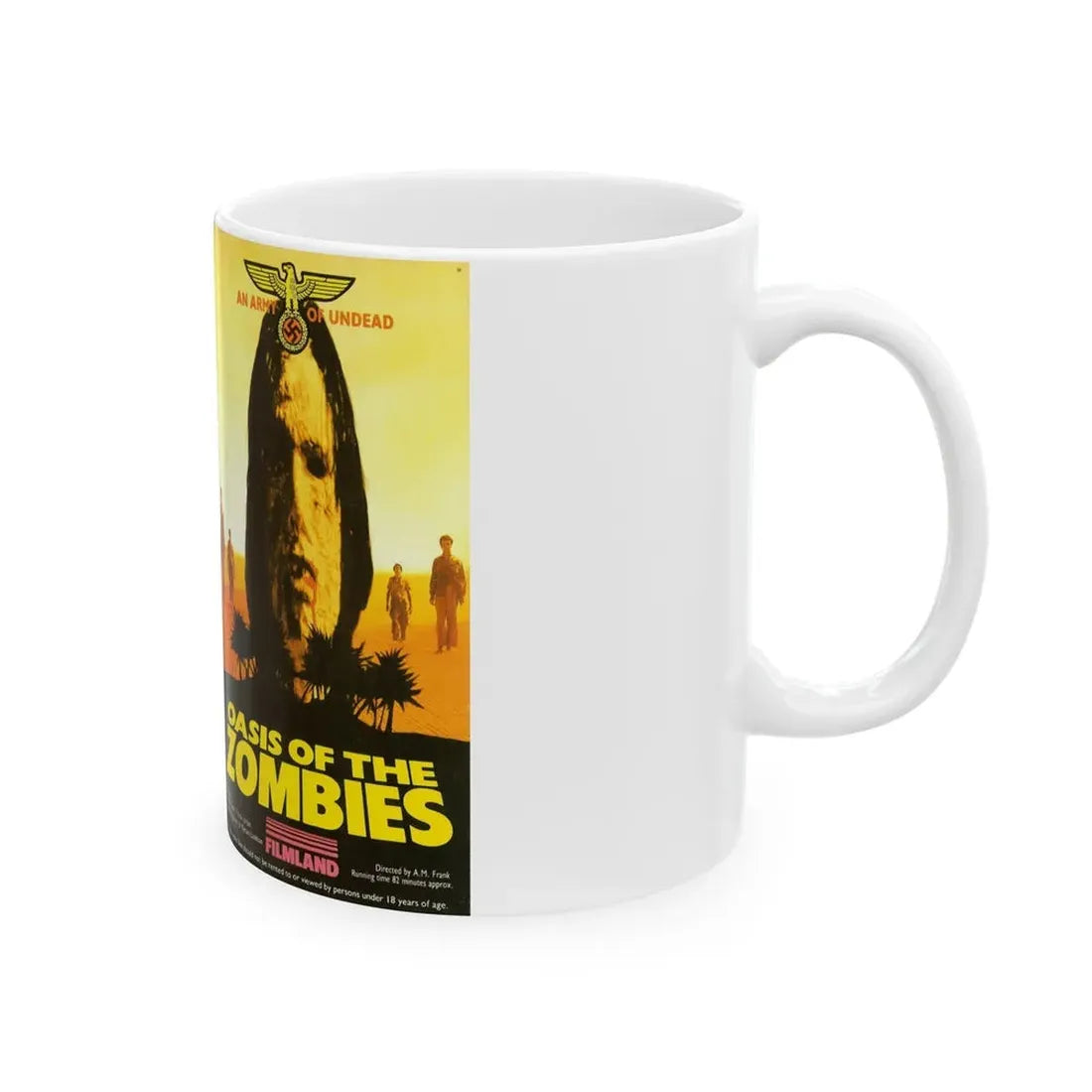 OASIS OF THE ZOMBIES FILMLAND (VHS COVER) - White Coffee Mug - Go Mug Yourself