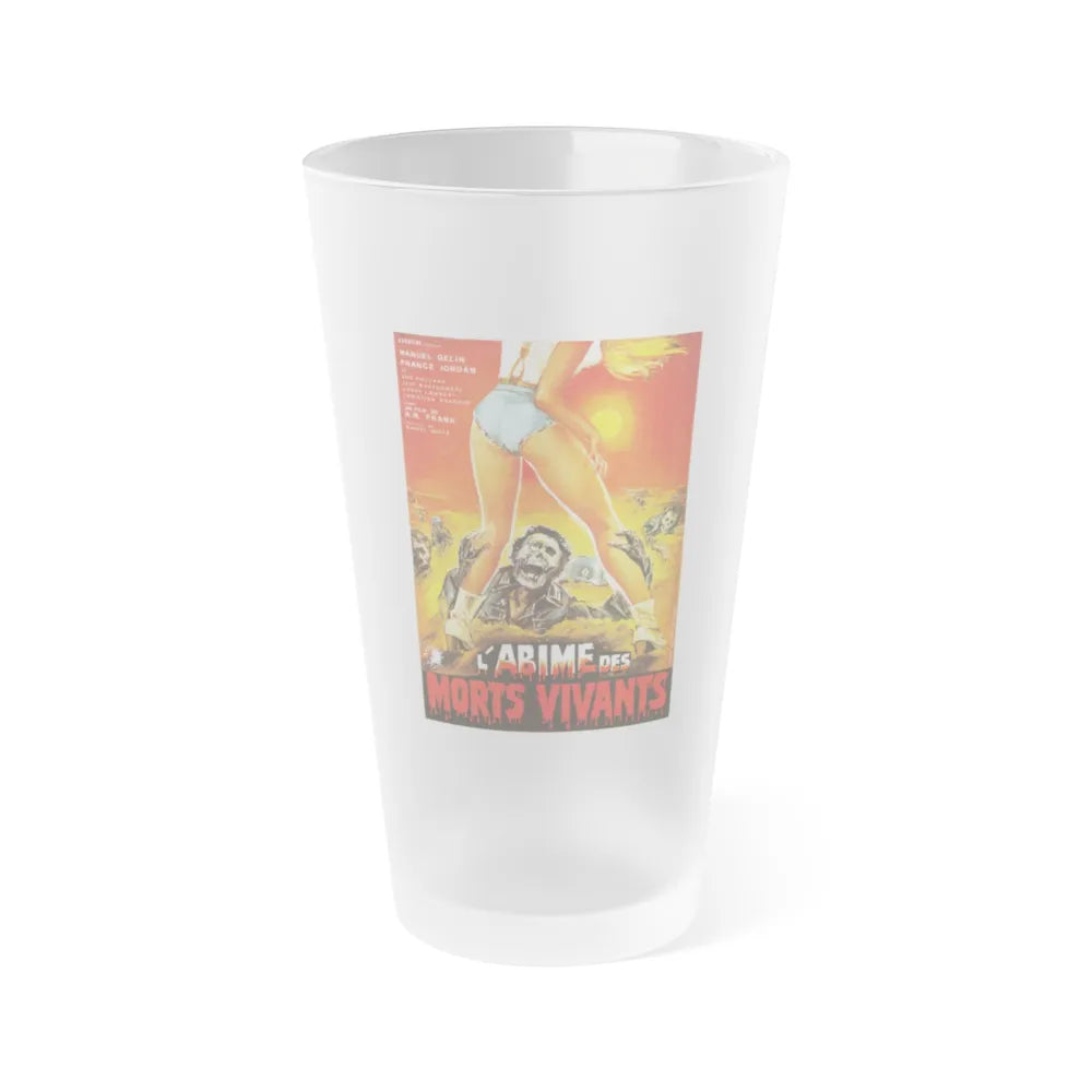 OASIS OF THE ZOMBIES (FRENCH) 1982 Movie Poster - Frosted Pint Glass 16oz-16oz-Frosted-Go Mug Yourself