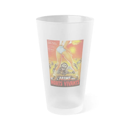 OASIS OF THE ZOMBIES (FRENCH) 1982 Movie Poster - Frosted Pint Glass 16oz-16oz-Frosted-Go Mug Yourself