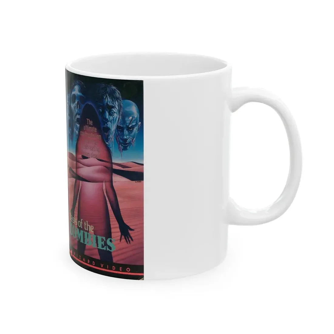 OASIS OF THE ZOMBIES (VHS COVER) - White Coffee Mug - Go Mug Yourself